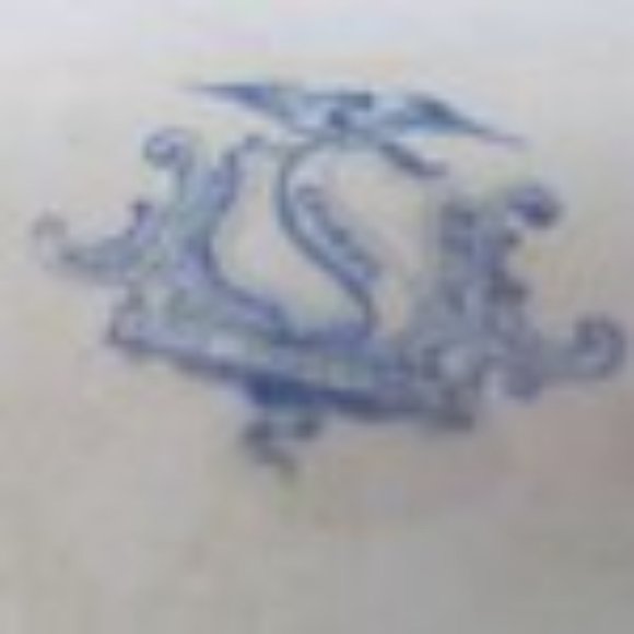 Rare Antique Blue Transferware Platter ironstone Blue Platters Blue White China - Picture 7 of 9